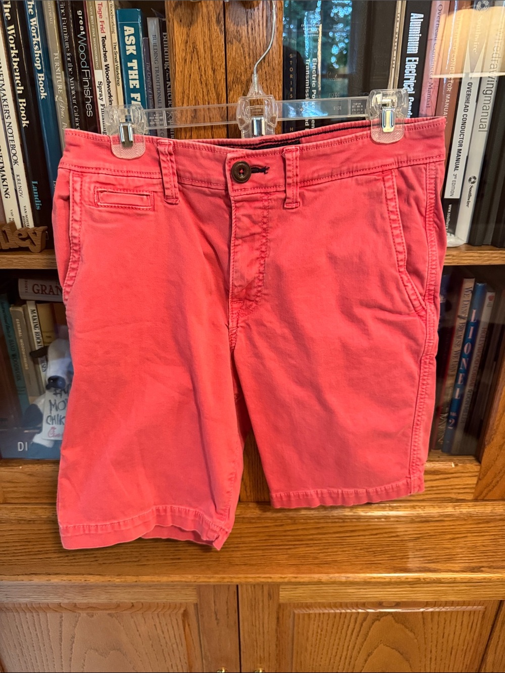 American Eagle Outfitters Coral Pink Flat Front Shorts
